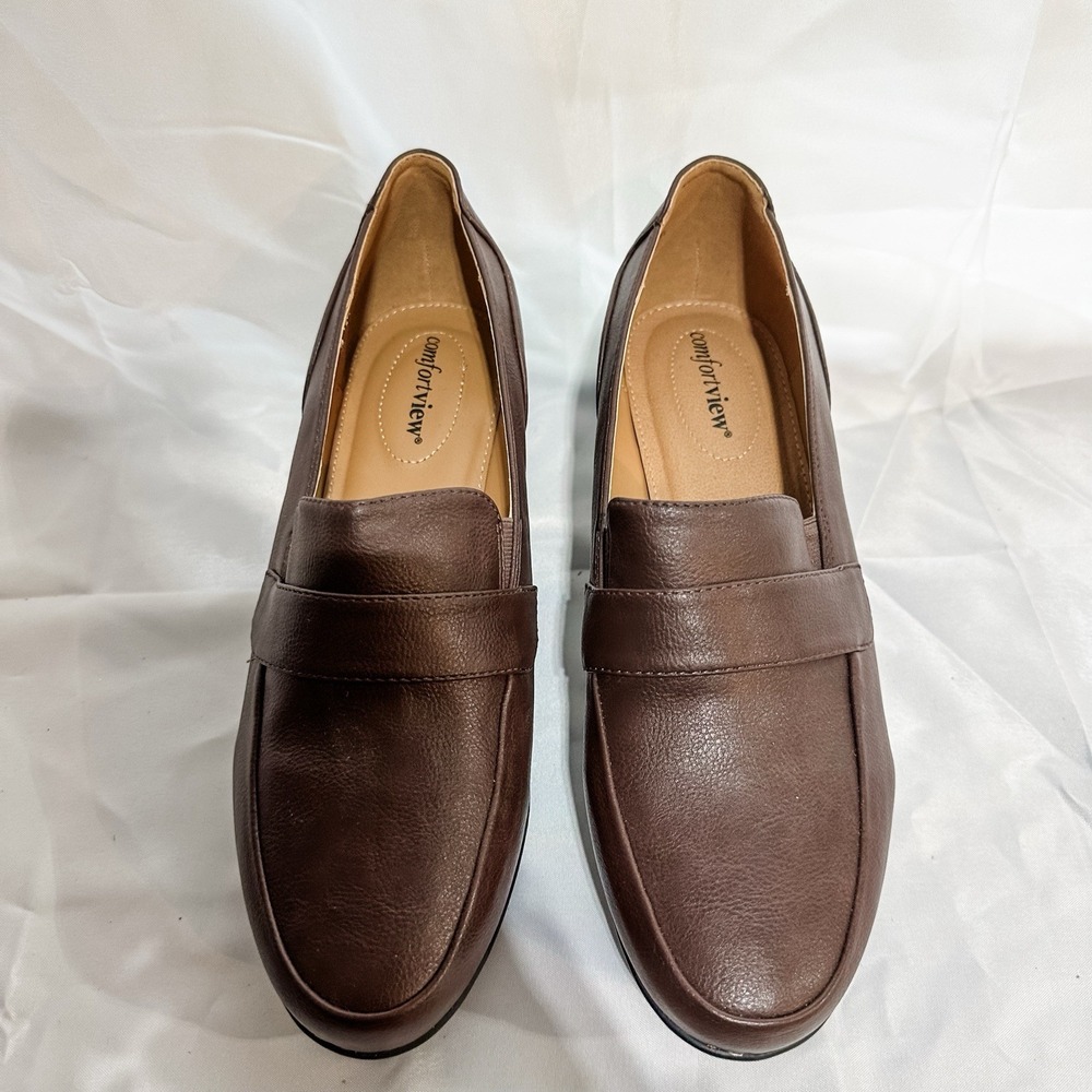 Comfortview Women's The Maya Slip On Shootie Brown‎ NEW 10WW